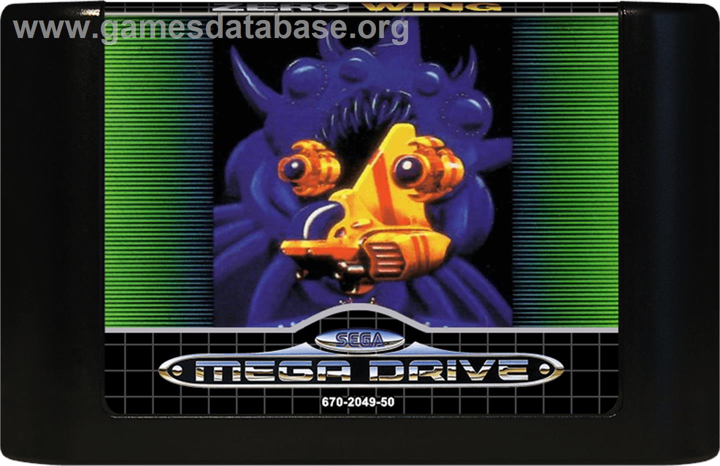 Zero Wing - Sega Genesis - Artwork - Cartridge