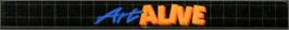 Top of cartridge artwork for Art Alive! on the Sega Genesis.
