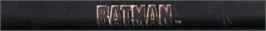 Top of cartridge artwork for Batman on the Sega Genesis.