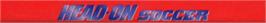 Top of cartridge artwork for Fever Pitch Soccer on the Sega Genesis.