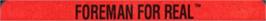 Top of cartridge artwork for Foreman for Real on the Sega Genesis.