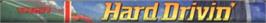 Top of cartridge artwork for Hard Drivin' on the Sega Genesis.