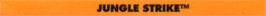 Top of cartridge artwork for Jungle Strike - The Sequel To Desert Strike on the Sega Genesis.