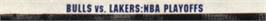Top of cartridge artwork for Nba Pro Basketball - Bulls Vs Lakers on the Sega Genesis.