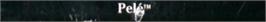 Top of cartridge artwork for Pele! on the Sega Genesis.