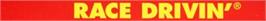Top of cartridge artwork for Race Drivin' on the Sega Genesis.