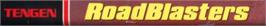 Top of cartridge artwork for Roadblasters on the Sega Genesis.