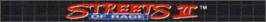 Top of cartridge artwork for Streets Of Rage 2 on the Sega Genesis.