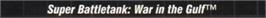 Top of cartridge artwork for Super Battle Tank - War in the Gulf on the Sega Genesis.