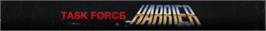 Top of cartridge artwork for Task Force Harrier EX on the Sega Genesis.