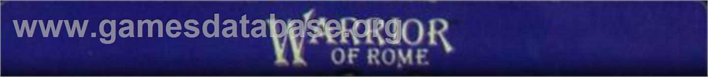 Warrior of Rome - Sega Genesis - Artwork - Cartridge Top
