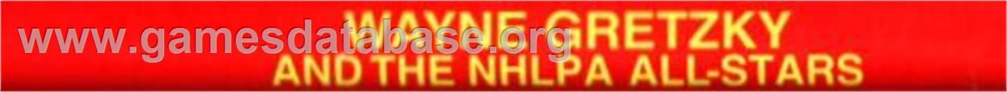 Wayne Gretzsky NHLPA All-Stars - Sega Genesis - Artwork - Cartridge Top