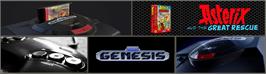 Arcade Cabinet Marquee for Astérix and the Great Rescue.