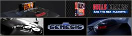 Arcade Cabinet Marquee for Bulls vs. Blazers and the NBA Playoffs.