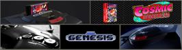 Arcade Cabinet Marquee for Cosmic Spacehead.