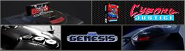 Arcade Cabinet Marquee for Cyborg Justice.