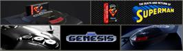 Arcade Cabinet Marquee for Death and Return of Superman, The.