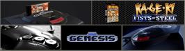 Arcade Cabinet Marquee for Ka•Ge•Ki: Fists of Steel.