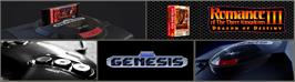 Arcade Cabinet Marquee for Romance of the Three Kingdoms III: Dragon of Destiny.