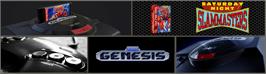 Arcade Cabinet Marquee for Saturday Night Slam Masters.