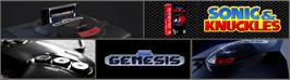 Arcade Cabinet Marquee for Sonic and Knuckles.