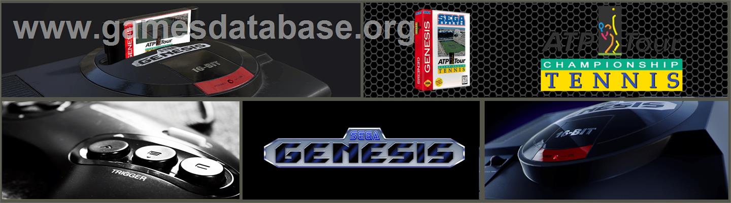 ATP Tour Championship Tennis - Sega Genesis - Artwork - Marquee