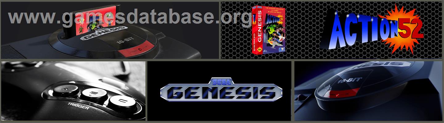 Action 52 - Sega Genesis - Artwork - Marquee