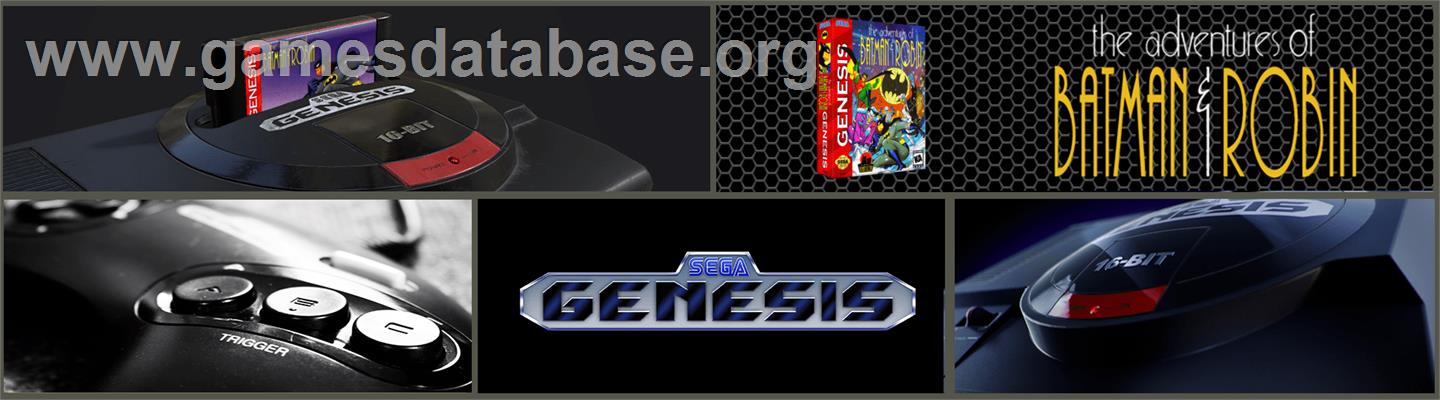 Adventures of Batman and Robin, The - Sega Genesis - Artwork - Marquee