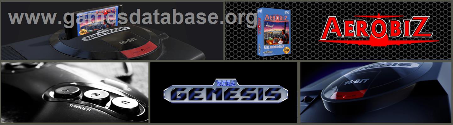 Aerobiz - Sega Genesis - Artwork - Marquee