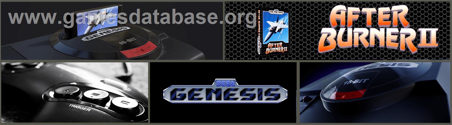 After Burner II - Sega Genesis - Artwork - Marquee