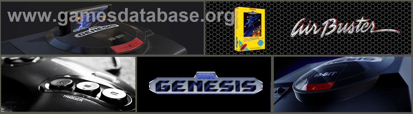 Air Buster - Sega Genesis - Artwork - Marquee