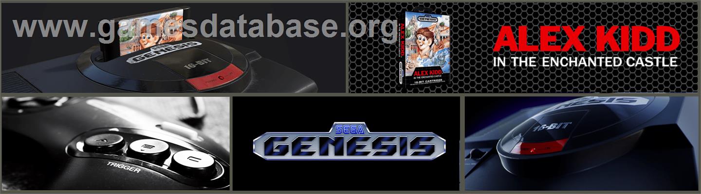 Alex Kidd in the Enchanted Castle - Sega Genesis - Artwork - Marquee
