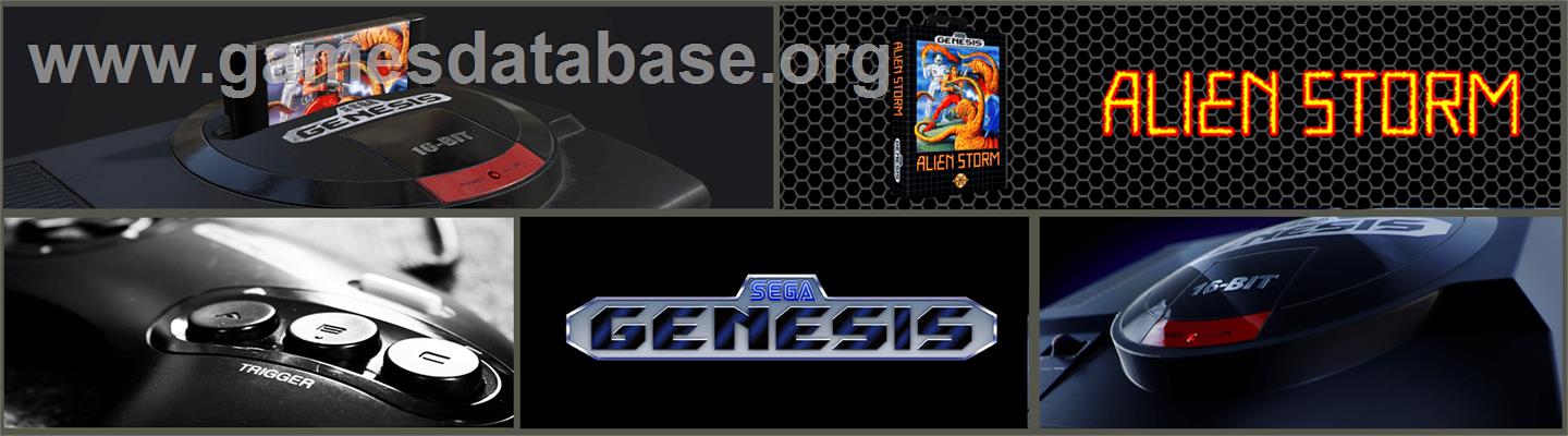 Alien Storm - Sega Genesis - Artwork - Marquee