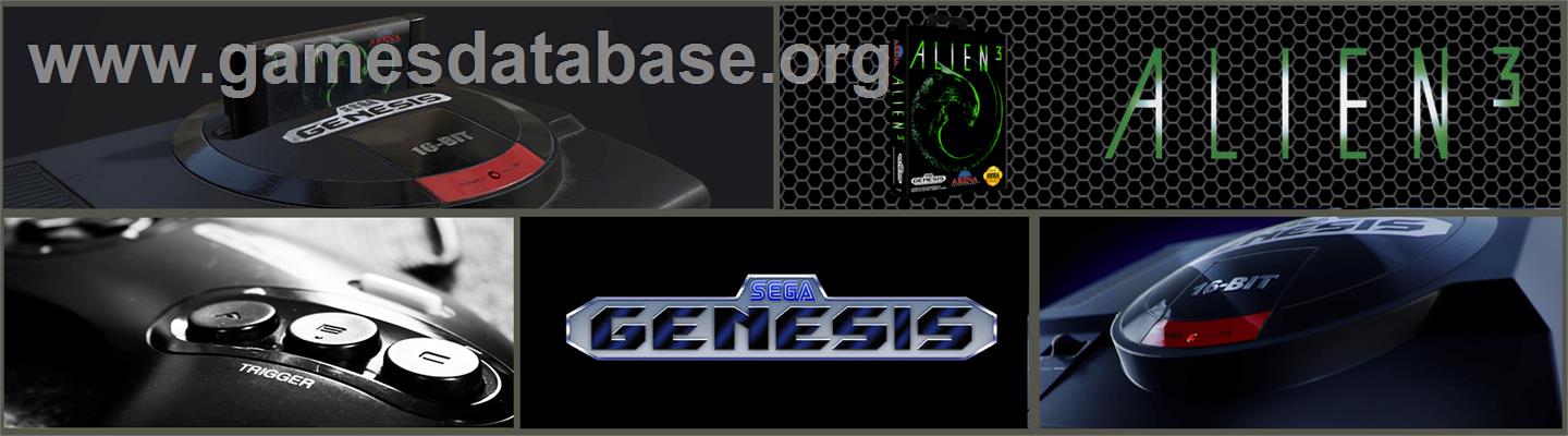 Alien³ - Sega Genesis - Artwork - Marquee