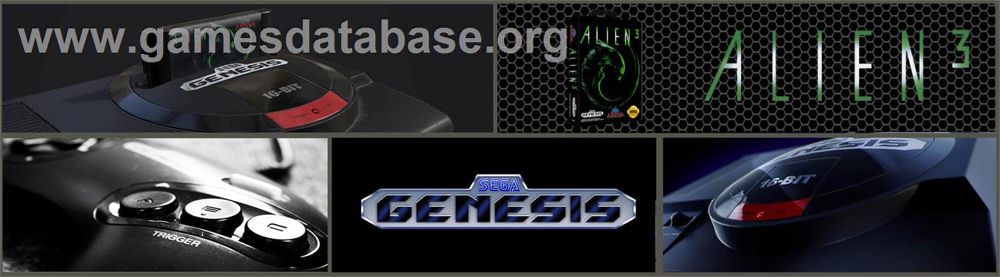 Alien³ - Sega Genesis - Artwork - Marquee