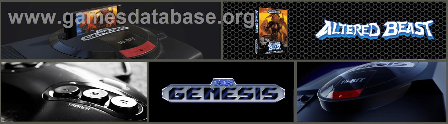 Altered Beast - Sega Genesis - Artwork - Marquee