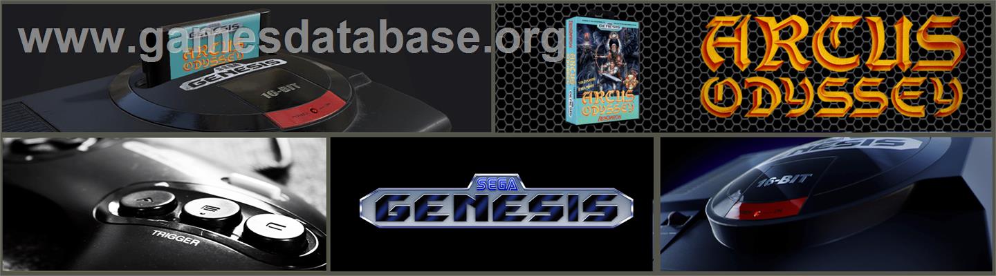 Arcus Odyssey - Sega Genesis - Artwork - Marquee
