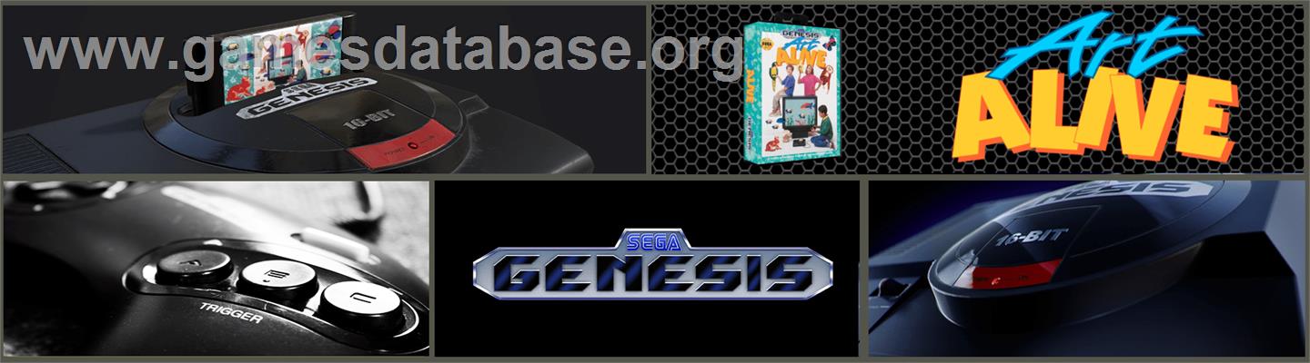 Art Alive - Sega Genesis - Artwork - Marquee