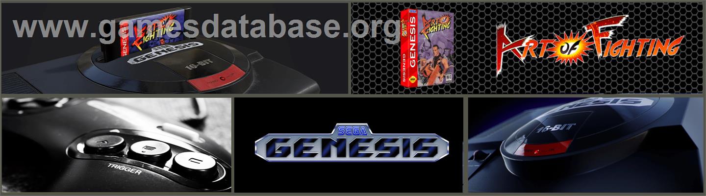Art of Fighting / Ryuuko no Ken - Sega Genesis - Artwork - Marquee