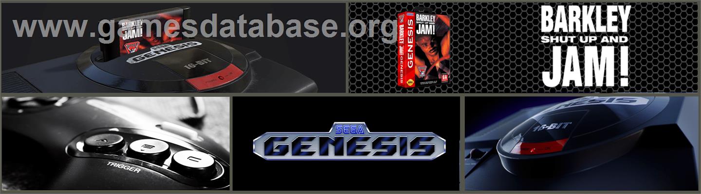 Barkley: Shut Up and Jam - Sega Genesis - Artwork - Marquee
