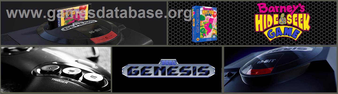 Barney's Hide and Seek Game - Sega Genesis - Artwork - Marquee