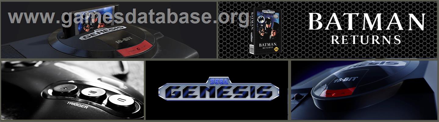 Batman Returns - Sega Genesis - Artwork - Marquee