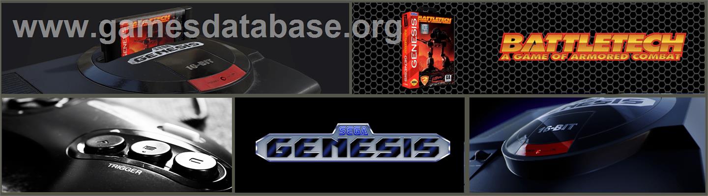 Battletech: A Game of Armored Combat - Sega Genesis - Artwork - Marquee