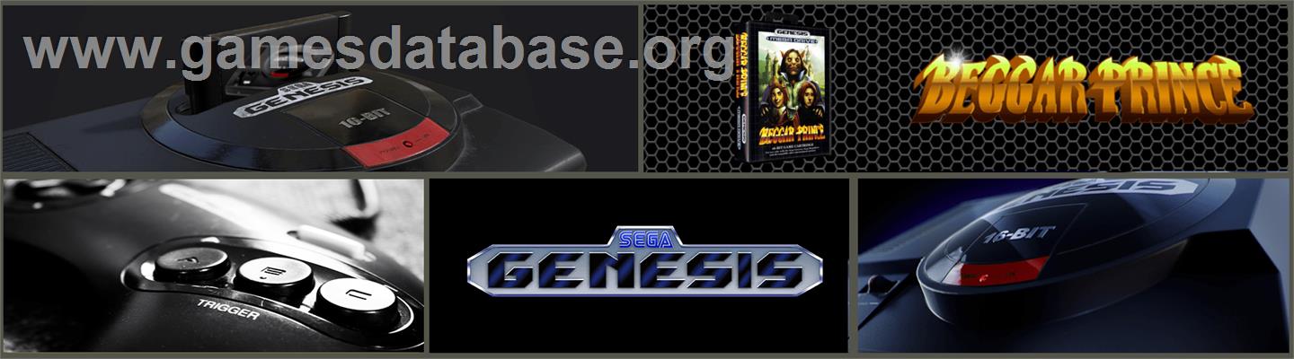 Beggar Prince - Sega Genesis - Artwork - Marquee