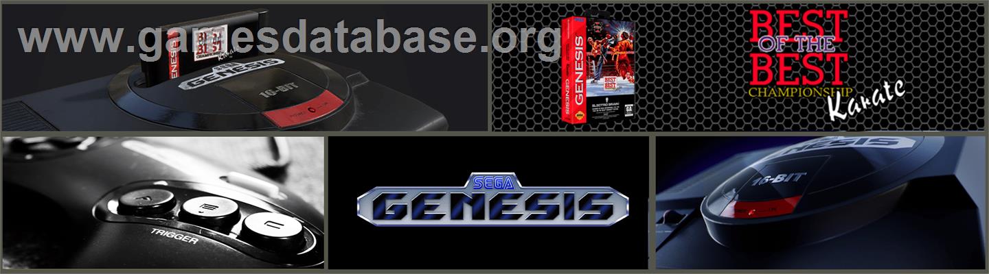 Best of the Best Championship Karate - Sega Genesis - Artwork - Marquee