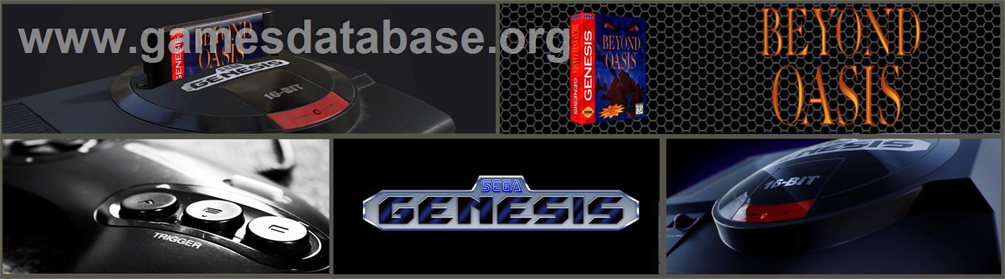 Beyond Oasis - Sega Genesis - Artwork - Marquee
