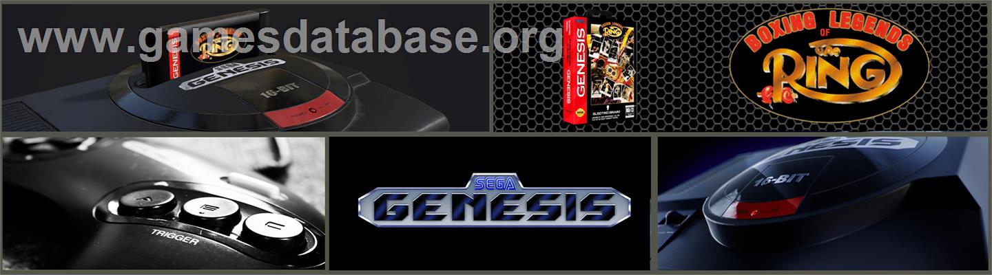 Boxing Legends of the Ring - Sega Genesis - Artwork - Marquee