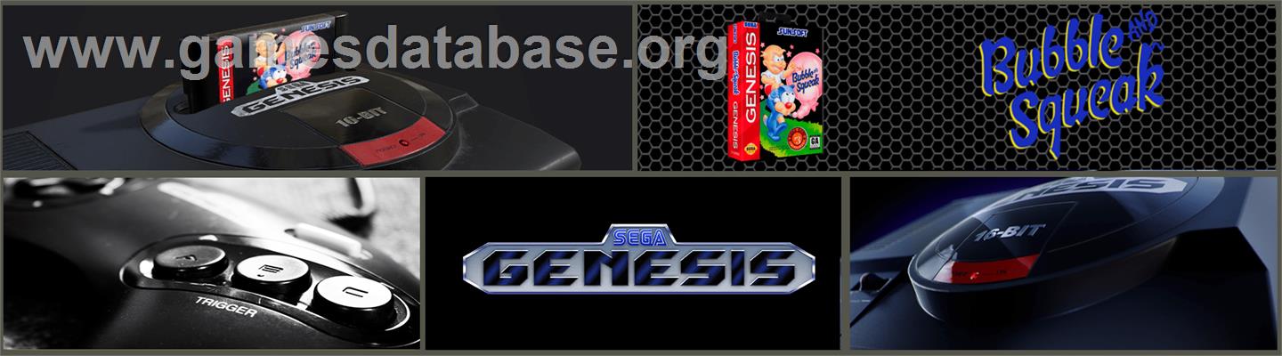 Bubble and Squeak - Sega Genesis - Artwork - Marquee