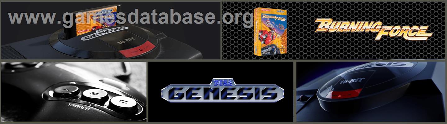 Burning Force - Sega Genesis - Artwork - Marquee