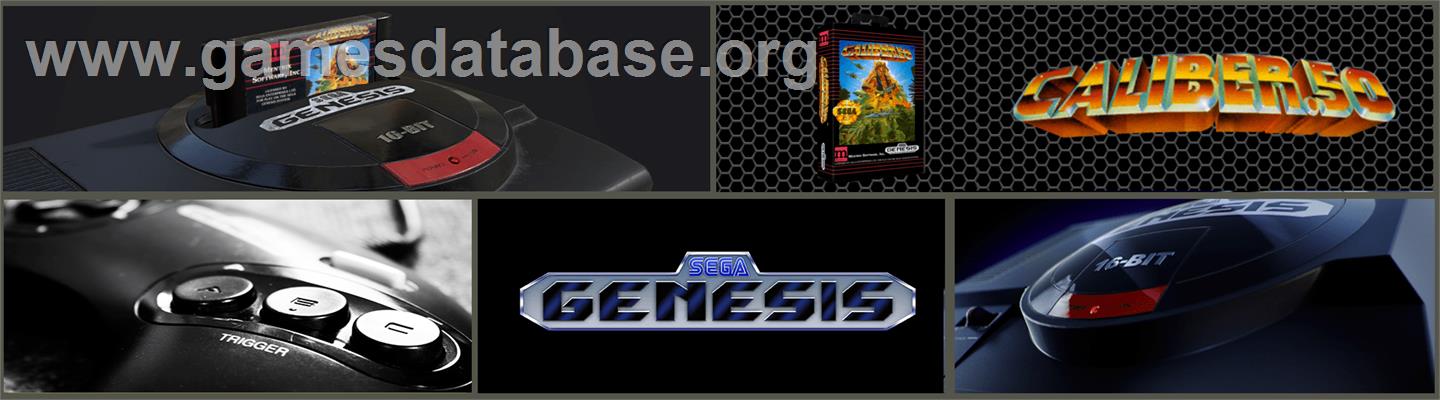 Caliber 50 - Sega Genesis - Artwork - Marquee